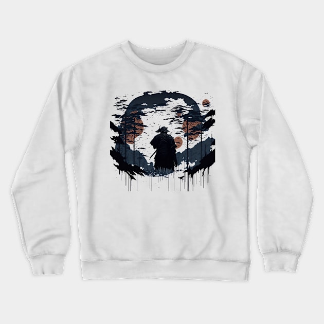 samurai nature Crewneck Sweatshirt by Bojes store